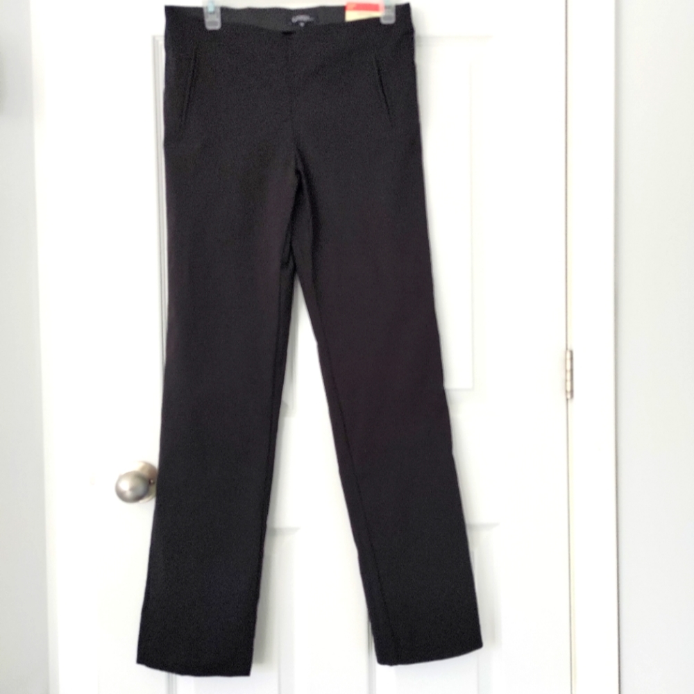 Black straight leg Dress pants